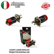 Laser Led Headlight Fan H4 Projector Led Rizoma