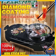 Faber Electric BBQ Grill and Steamboat FBQ PARTY GRILL 899 2 in 1 Electric Grill and Korea Steamboat