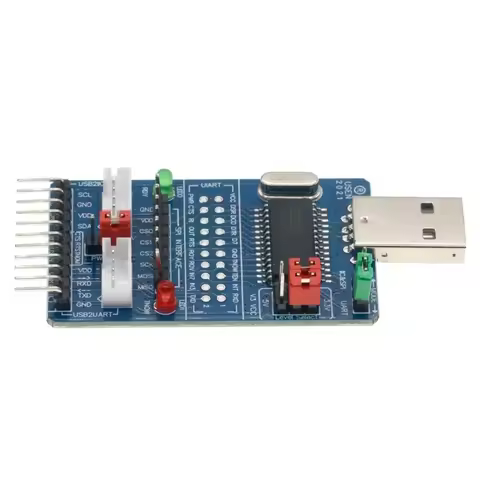 ALL IN 1 CH341A USB to SPI I2C IIC UART TTL ISP Serial Adapter Module EPP/MEM Converter For Serial B