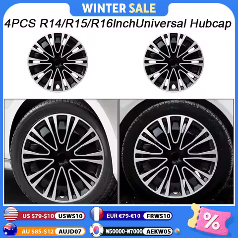 4PCS Hubcap R14 R15 R16 Inch Universal Wheel Cover Replacement Hub Caps Wheel Rim Cover PP Tire Acce