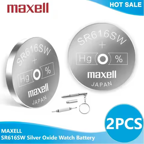2PCS ORIGINAL MaxeII Silver Oxide Watch Battery 321 SR616SW 616 1.55V 100% 321 616 Battery