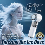 🧊Mini Air Conditioner 🧊Handheld Fan Portable 9800mAh Bladeless Mini Fan Recharable 100 Level Adjustm