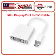 Mini DisplayPort to DVI Cable 24+5 Adapter DVI to Mini Display Port Adapter Cable Video Cable for La