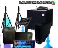 Paket Karaoke Speaker BMB Dengan PC Karaoke Dan Layar Touch Screen