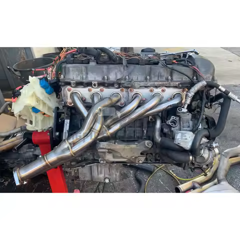 KUNGFU PERFORMANCE SS304 Catless N52 Header For N52 N53 E90 E91 E92 128i 325i 325xi 330i 330xi X1 E8