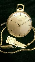 (全部原裝)1970年代Tissot天梭薄款，包金手上鍊機械懷錶
