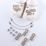 Hole Shoes Buckle Accessories Diy Shoes Flower Shoes Buckle Garden Shoes Rhinestone Decoration Buckl