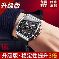 นาฬิกาข้อมือชาย Olevs 2025 นาฬิกาข้อมือชายแบบมือกลไก นาฬิกาข้อมือทรงสี่เหลี่ยมกลม นาฬิกาข้อมือกันน้ำ