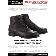 BSH HONDA X ALPINESTAR SHOE TWIN DRYSTAR ( BLACK ) SIZE (US 8.5) OFFER PROMOSI CLEAR STOCK
