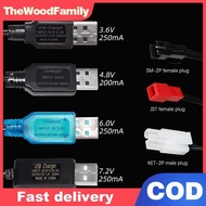 TheWoodFamily 3.6V 4.8V 6V 7.2V NiMH Battery USB Charger For /C Stunt Cars /C Trucks /C Boat//C Tank