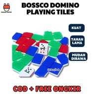 Domino Batu Bossco Plastic Gaple Set Quality Domino CardOriginal