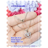18K Gold Plated Necklace LYN-K295-BS Love Silver Original Meilyn Brand