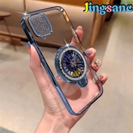 Jingsanc cho Samsung Galaxy A12 4G/A12 5G/M12 vỏ điện thoại trong suốt chống sốc trường hợp Ốp điện