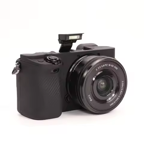 For Sony A6100 A6300 A6400 Camera Cover Protector Silicone Case, Camera Case Silicone Protection + f