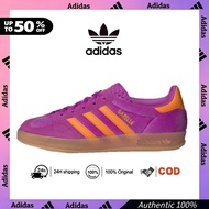 Adidas GAZELLE Purple Orange Sneakers Low Cut Indoor Women