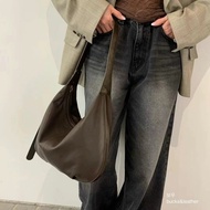 Tintin Korea Genuine Korean bucks & leather Fashionable Shoulder Crossbody Dumpling Bag ipad