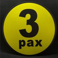 SG STOCK 70km/hr /3&5 pax magnet (H032)