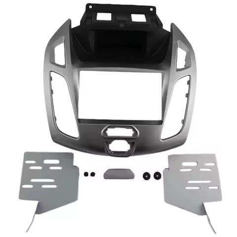 AUU-High Quality 2 Din Car Fascia Radio Panel DVD Frame Install Kit for FORD Transit Connect, Tourne
