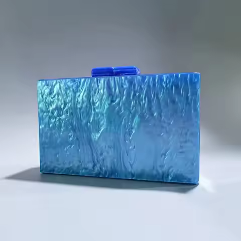 Women's new pearlescent acrylic dinner bag shoulder diagonal across wedding banquet clutch bag