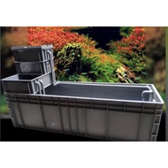 Turtle tub with filter system integration for turtle fish guppy monster fish