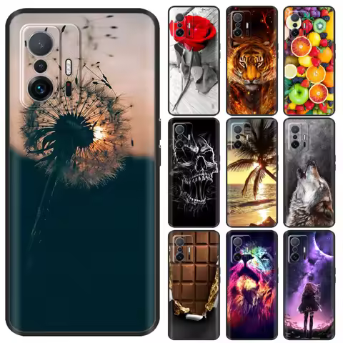 Mi11T Case Shockproof Silicone Cases For Xiaomi11T Xiaomi Xiomi Mi 11T 11 T Pro Soft TPU Case Cute C