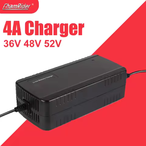 ChamRider Lithium Battery Charger 36V 42V 48V 54.6V 52V 58.8V Li-ion Battery Pack Charger For Ebike