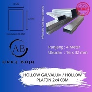 HOLLOW GALVALUM / HOLLOW PLAFON 2x4 CBM