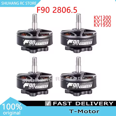 T-Motor F90 2806.5 1300/1500/1950KV 5-6S Brushless Motor 4mm Titanium Shaft for FPV Racing Freestyle