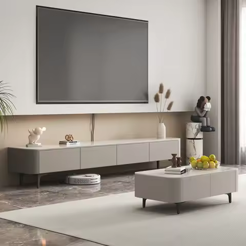 Simple Nordic Modern Tv Cabinet Unit Living Room Lstand Storage Cabinet Entertainment Center Meuble 