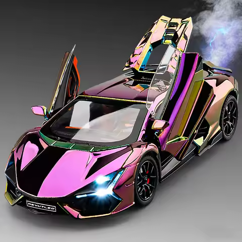 Spray 1:24 Lamborghini Revuelto Countach LP500S Supercar Alloy Metal Diecast Model Car Home Decorati