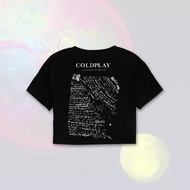 Coldplay Croptee | Coldplay Band Croptee | Coldplay Croptop | Crop Top t-shirt | Oversized Crop T-Sh
