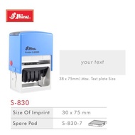 Shiny Stamp S-830 Custom Letter/automatic self ink