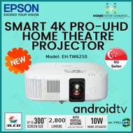 EPSON EH-6250 | EPSON 6250 | EPSON PROJECTOR SMART 4K PRO-UHD HOME THEATRE 4K PROJECTOR 2800 LUMENS WITH ANDROID TV