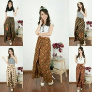 skirt pants zaskia layer celana rok pant aladin harem kulot palazo