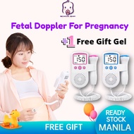 【ON HAND】MOMO Fetal Doppler Baby Heart Device Medical LCD Screen Heart Rate Monito Gel