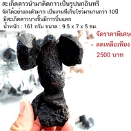 Thai Star Flakes Tektite Or Ulokmani Very Assembled In The Shape Of An Eagle (Height 9.5 Cm. 161 Gra