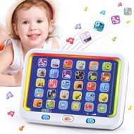 PLAY Spanish & English Learning Tablet for Toddlers 1-3, Kids Bilingual Interactive Alphabet ABC Let