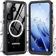 Magnetic for Samsung Galaxy S25 FE Case, Waterproof with Built in Screen Protector & Camera Protecti
