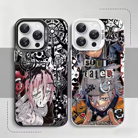 Anime Soul Eater phone case For Samsung A07 A17 A06 S25 S24 S23 Ultra FE Plus Protective IMD Color C