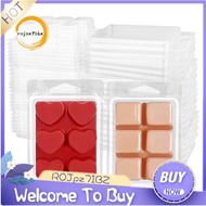 Wax Melt Clamshells Molds, Cube-Tray Empty Wax Melt Container 6-Cavity Clear Empty Plastic Square & 