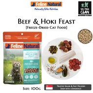 Feline Natural Freeze Dried Beef Hoki 100g
