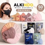 ALKINDO 50pcs 🔥3D Mask Duckbill Earloop Duckbil Mask Adult Earloop 3D Facemask V Shape MaskL