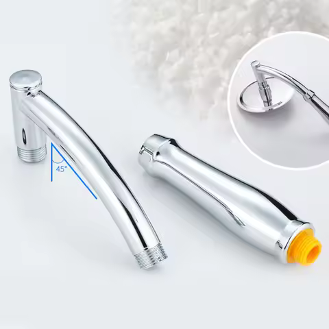 Shower Head Extension Arm Hand Hold Adjustable Extra Pipe Bath Rain Shower High Pressure Shower head