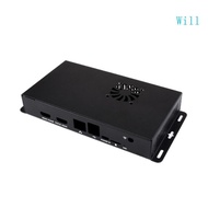 Will Stylish Protective Case for Pi CM5 IO Board Sturdy Aluminum Alloy Shell Enclosure for Durabilit