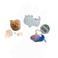 Japan Direct 🆕️ Yell x Cute cat plushie Neko pet plush charm Reptile Gecko Lizard [Round eyes]