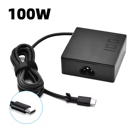GaN 100W 5A Desktop Charger 5V 9V 15V 20V PD USB C Type C Ac Power Adapter for MacBook Huawei Xiaomi