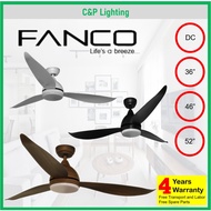 Fanco B Star 36" / 46" / 52" 3 Blades Ceiling Fan with LED light and Remote Control