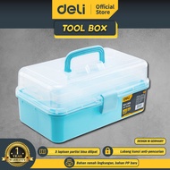 Deli Art Toolbox / Kotak Perkakas Plastik 13" 2 Tingkat Kuat DL432013X