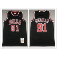 NBA jersey Chicago Bulls No.91 Rodman sports jersey basketball jersey