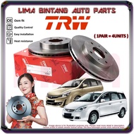 Proton Exora Cps  Cfe  Bold Turbo Front / Rear Brake Disc Rotor 1Pair TRW *Original*